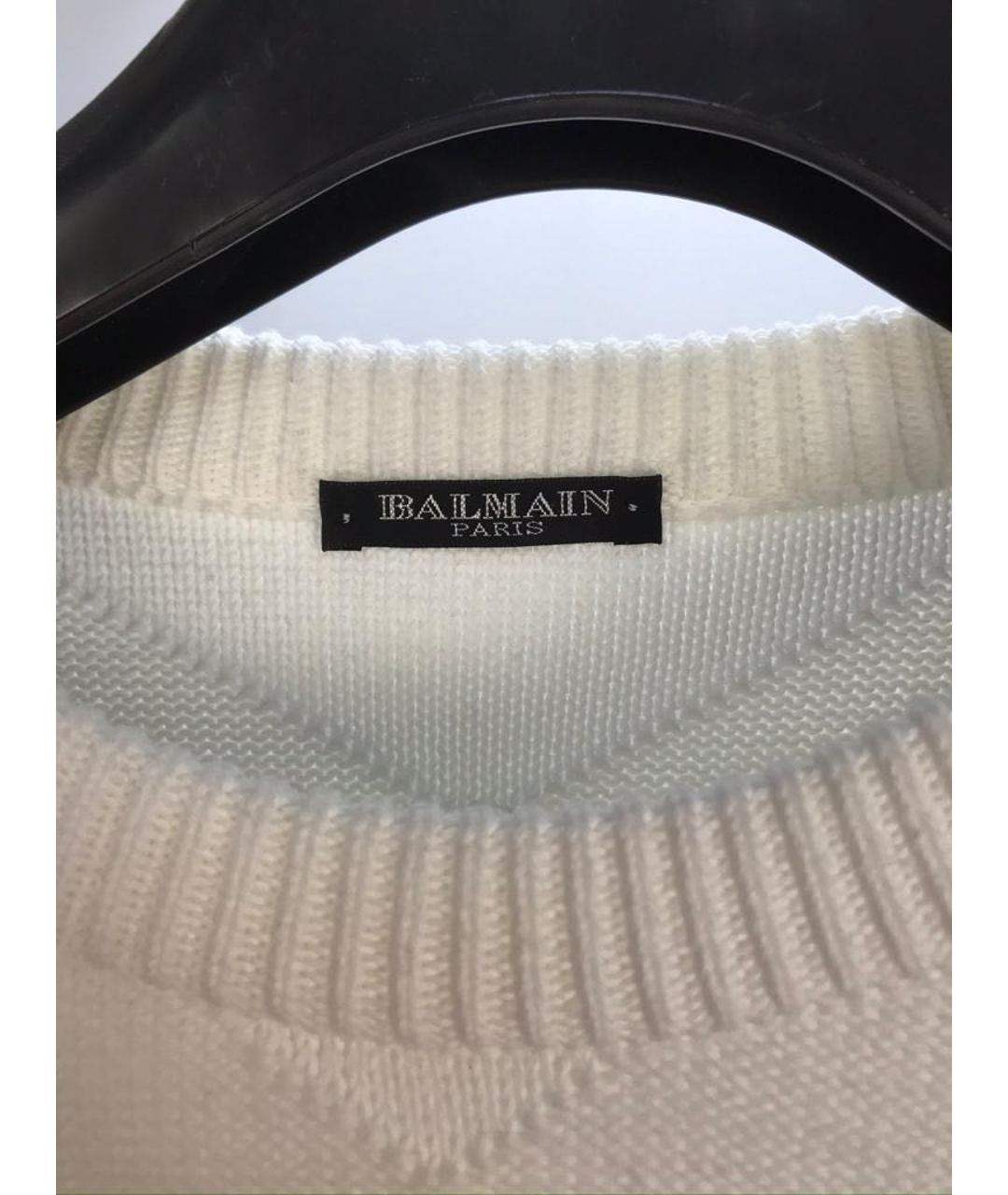 BALMAIN Белый джемпер / свитер, фото 3