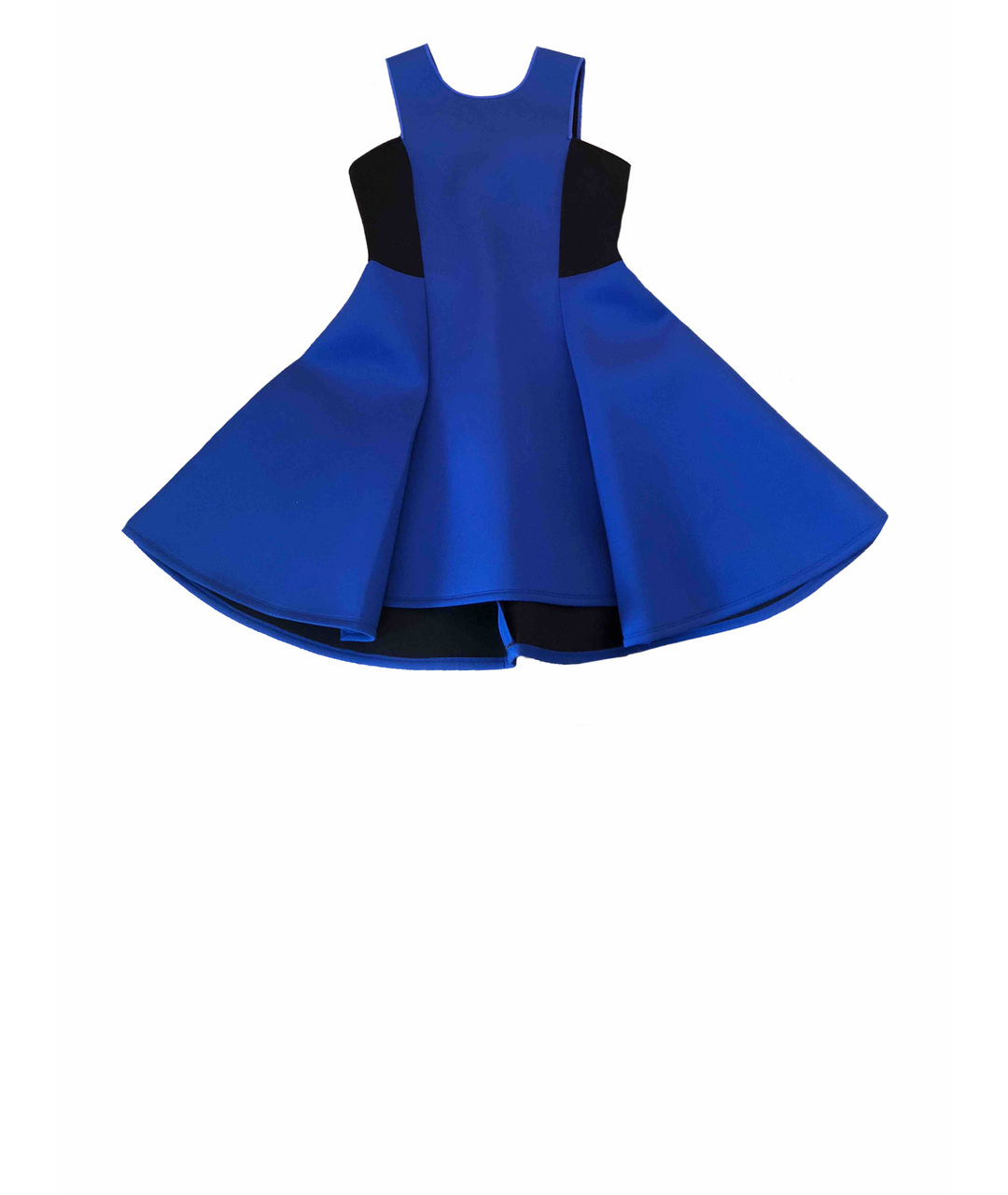 DKNY Синее полиэстеровое повседневное платье, фото 1