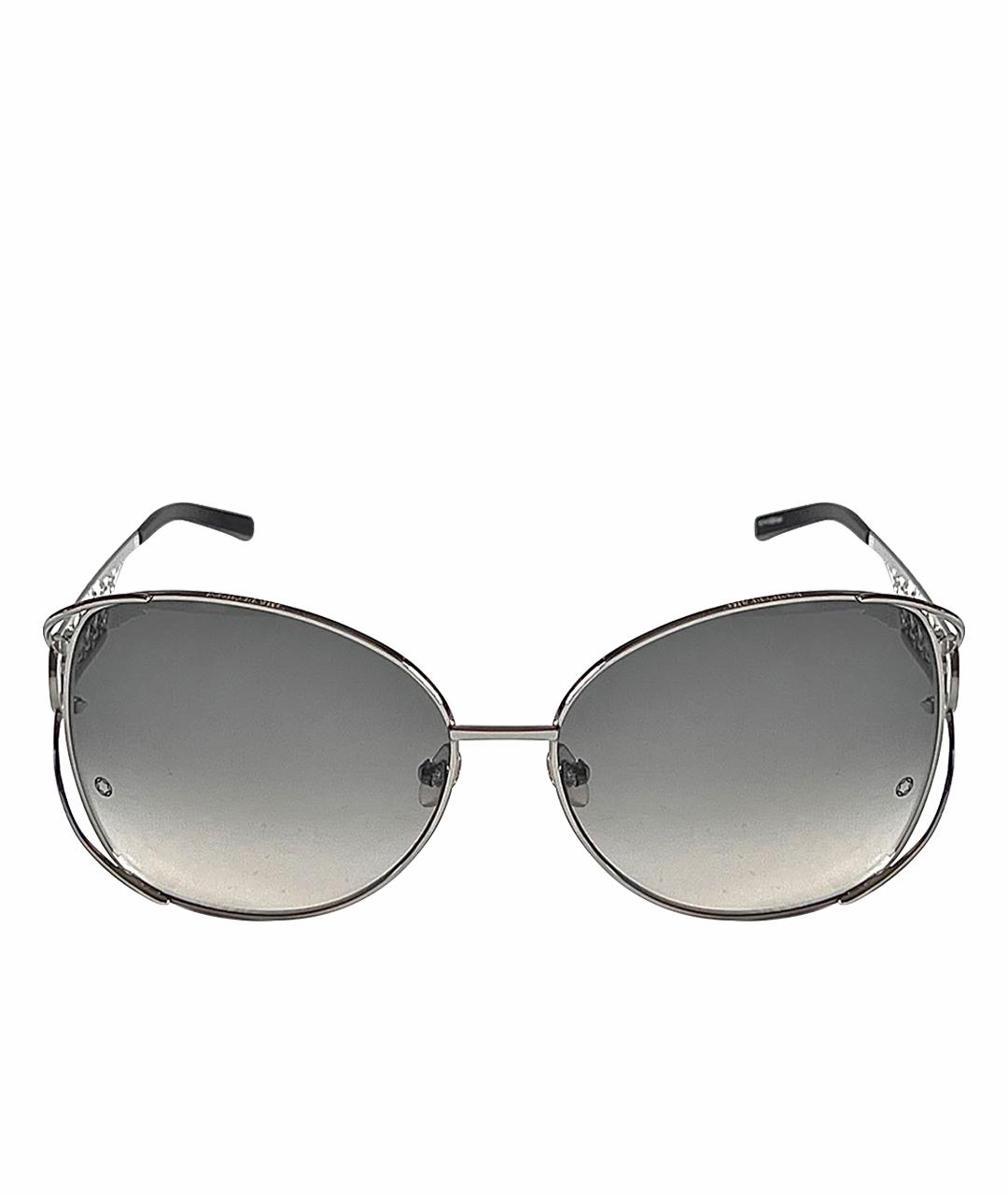 MONTBLANC Серебряные металлические солнцезащитные очки, фото 1