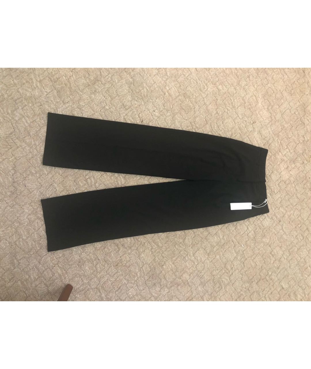 STEFANEL Черные полиэстеровые прямые брюки, фото 9