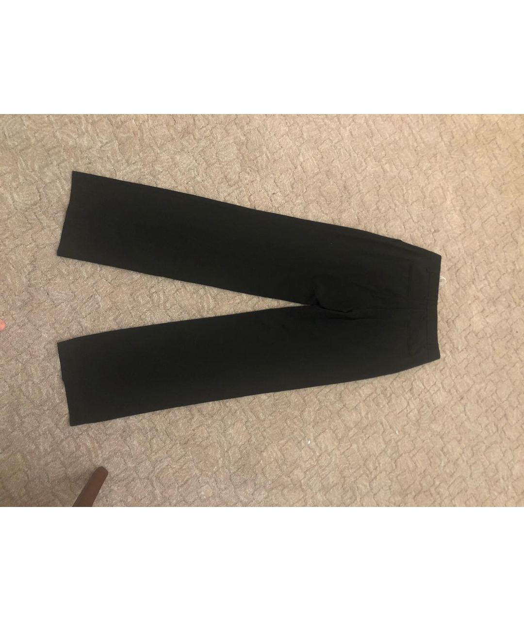 STEFANEL Черные полиэстеровые прямые брюки, фото 2