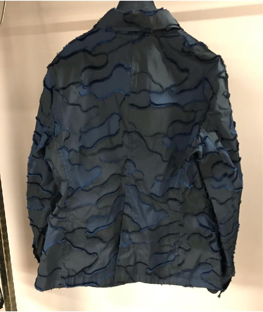 CHRISTIAN DIOR Темно-синий полиэстеровый жакет/пиджак, фото 3