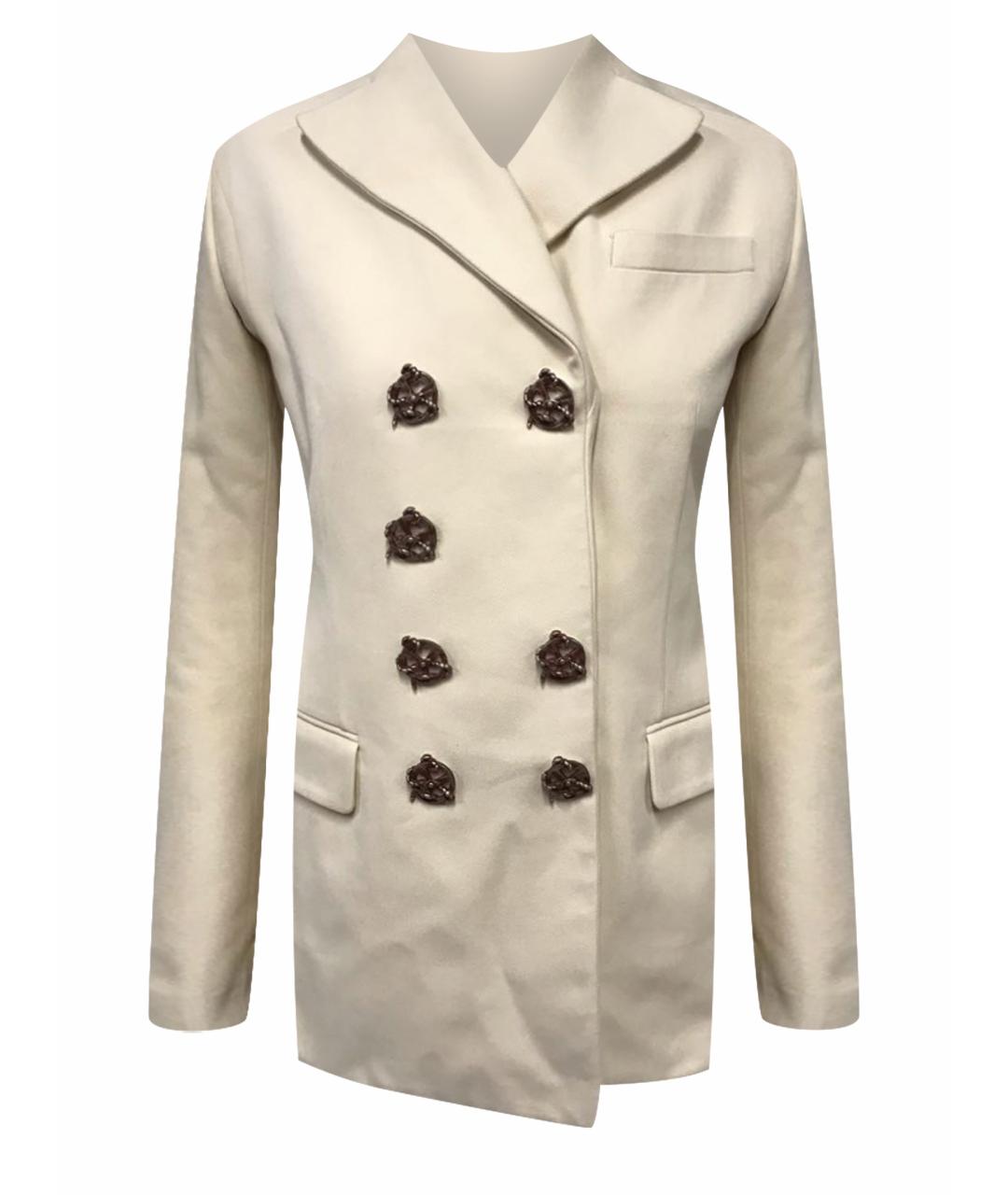 HERMES PRE-OWNED Белый вискозный жакет/пиджак, фото 1