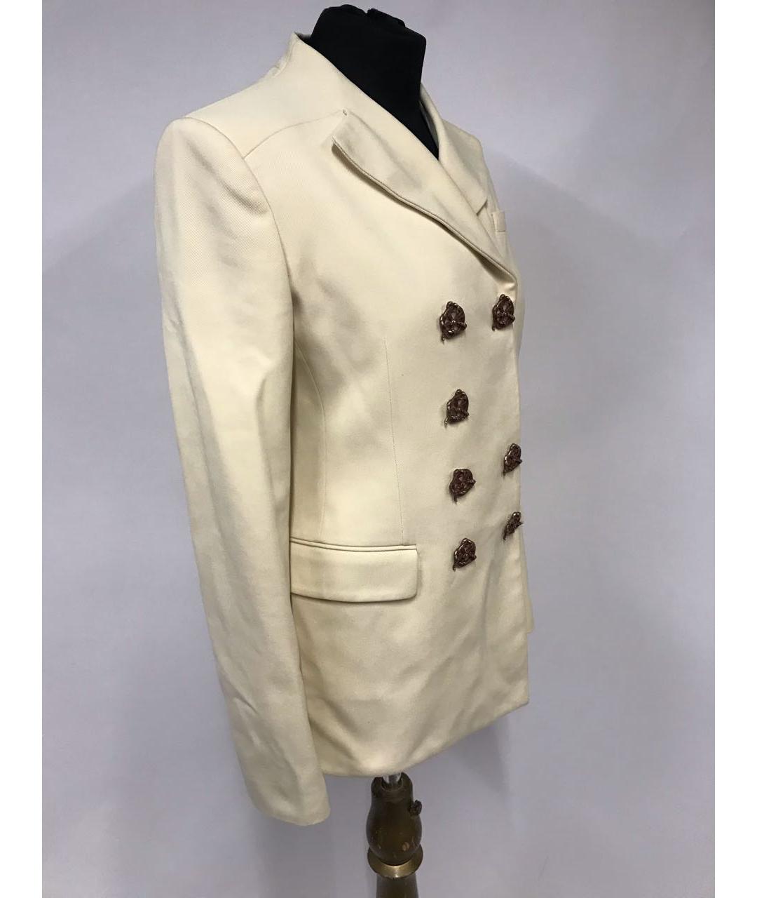 HERMES PRE-OWNED Белый вискозный жакет/пиджак, фото 2