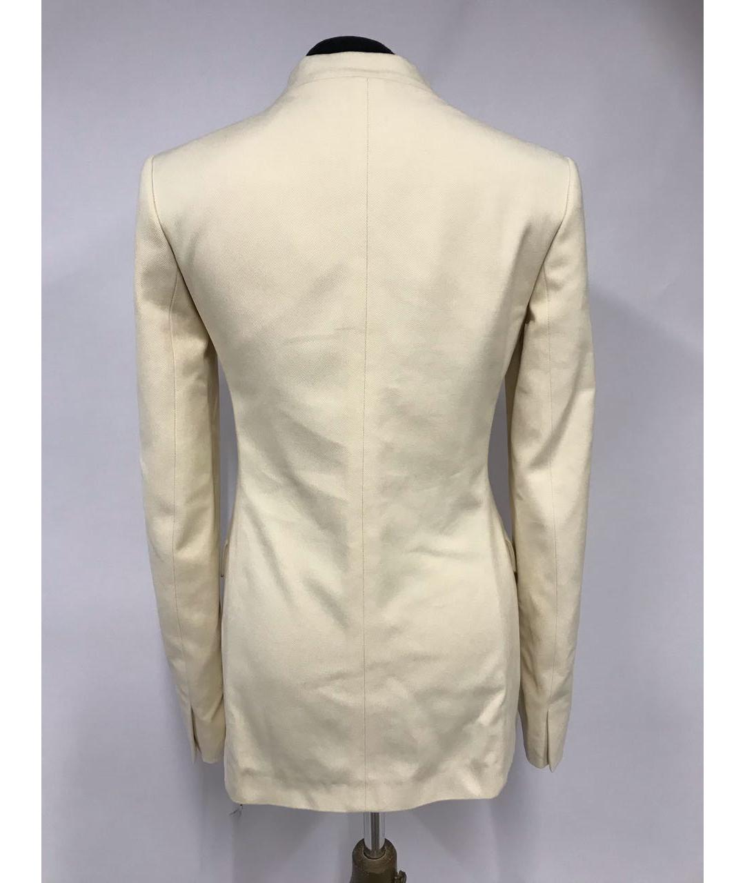 HERMES PRE-OWNED Белый вискозный жакет/пиджак, фото 3
