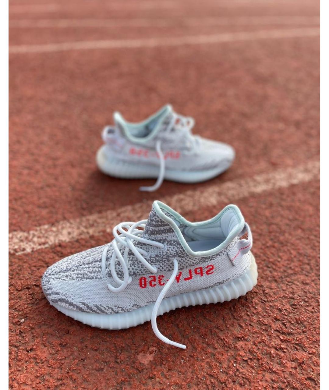 ADIDAS YEEZY Серые текстильные кроссовки, фото 5