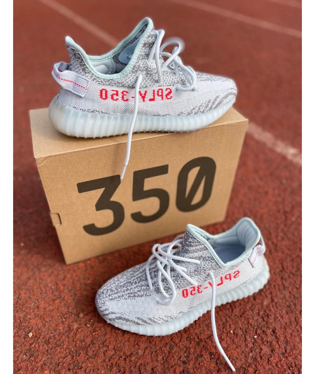 ADIDAS YEEZY Серые текстильные кроссовки, фото 6