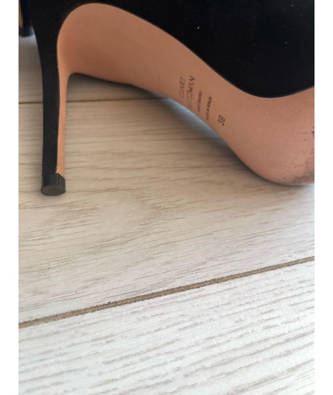 STUART WEITZMAN Черные замшевые туфли, фото 5