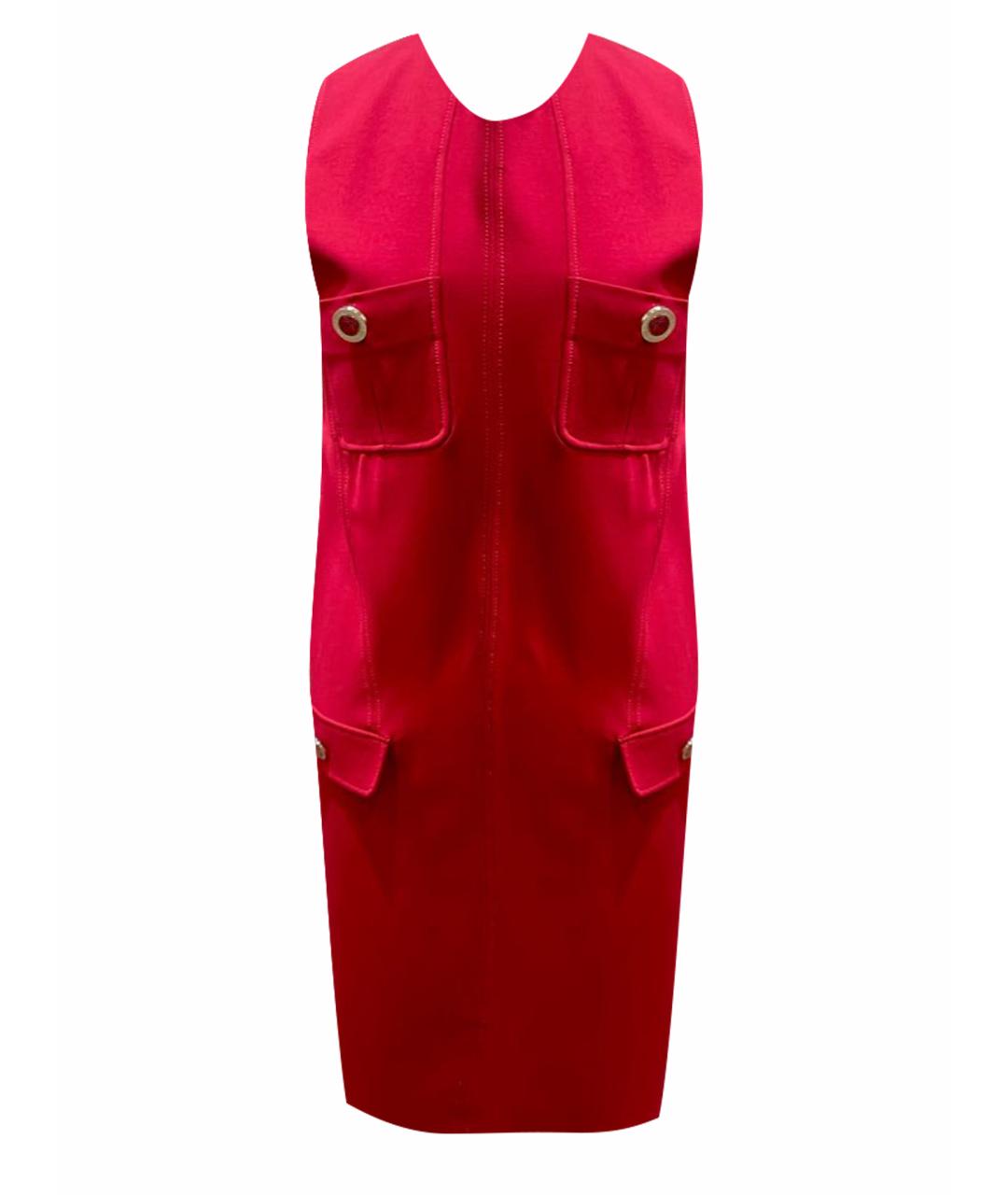 VERSACE COLLECTION Красное вискозное повседневное платье, фото 1