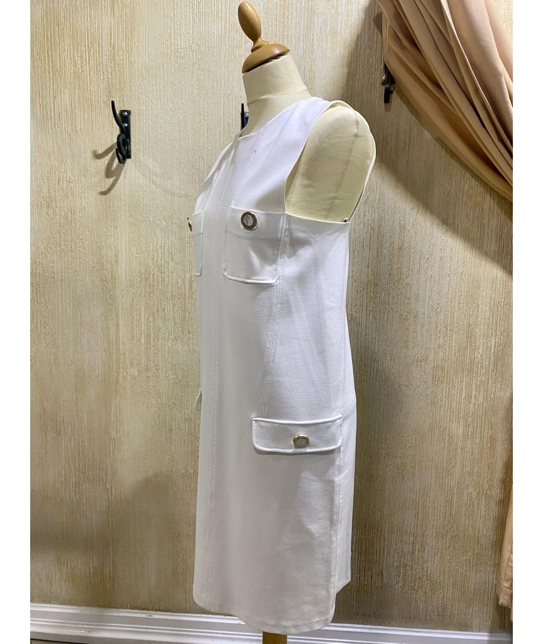 VERSACE COLLECTION Белое вискозное повседневное платье, фото 3