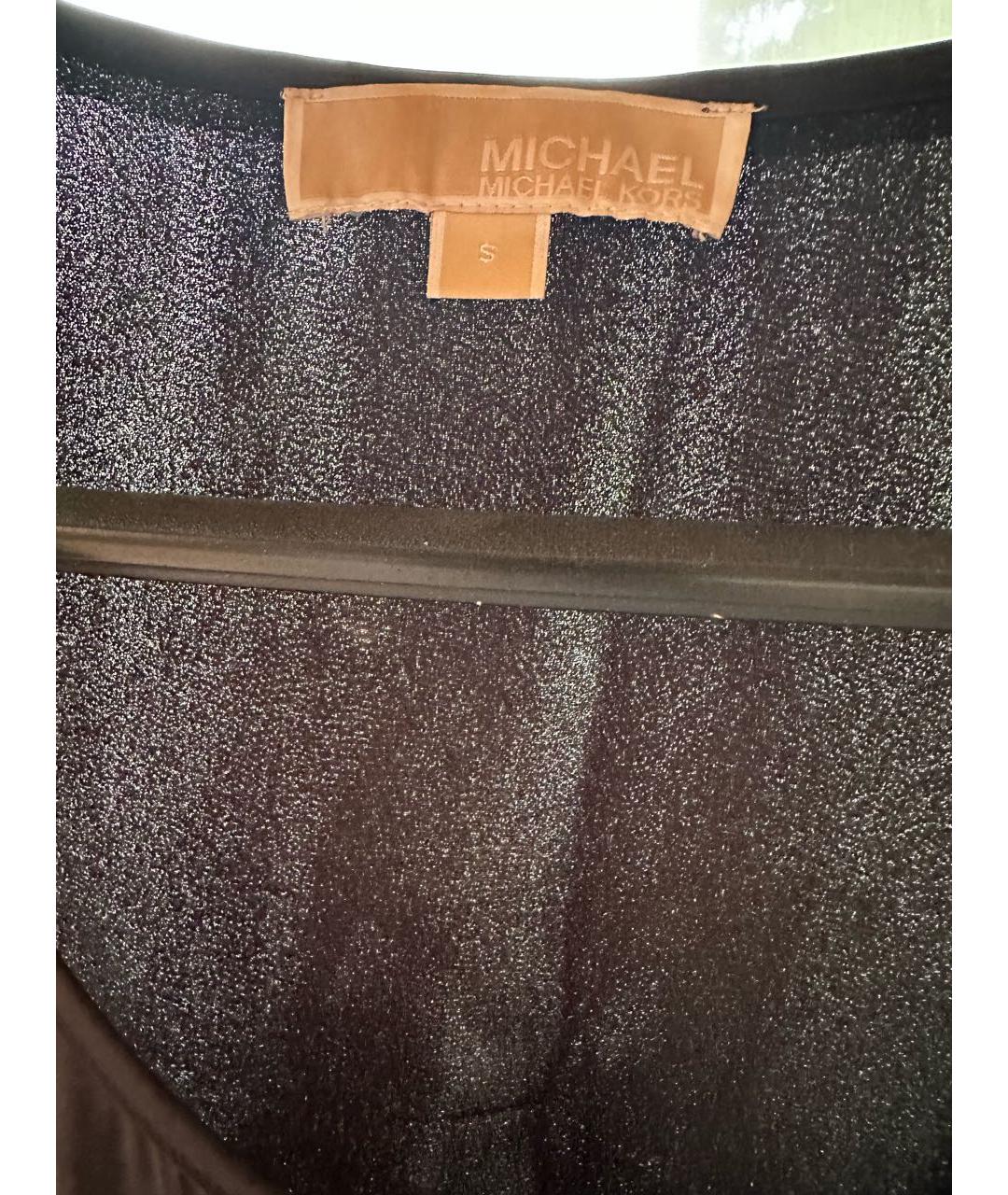 MICHAEL MICHAEL KORS Черное полиэстеровое повседневное платье, фото 3
