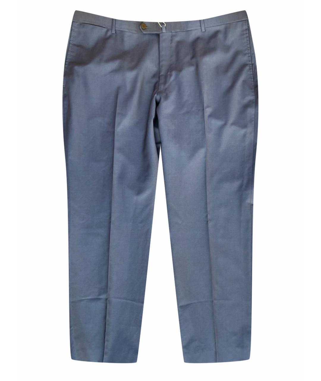 ISAIA Синие классические брюки, фото 1