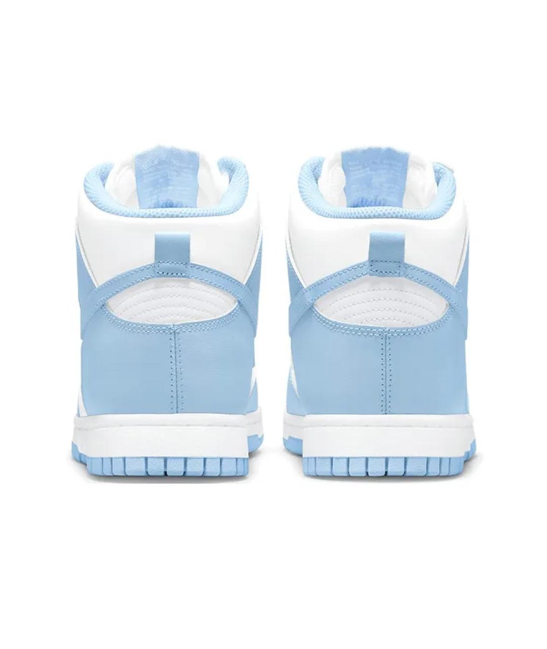 NIKE Голубые кожаные кроссовки, фото 5