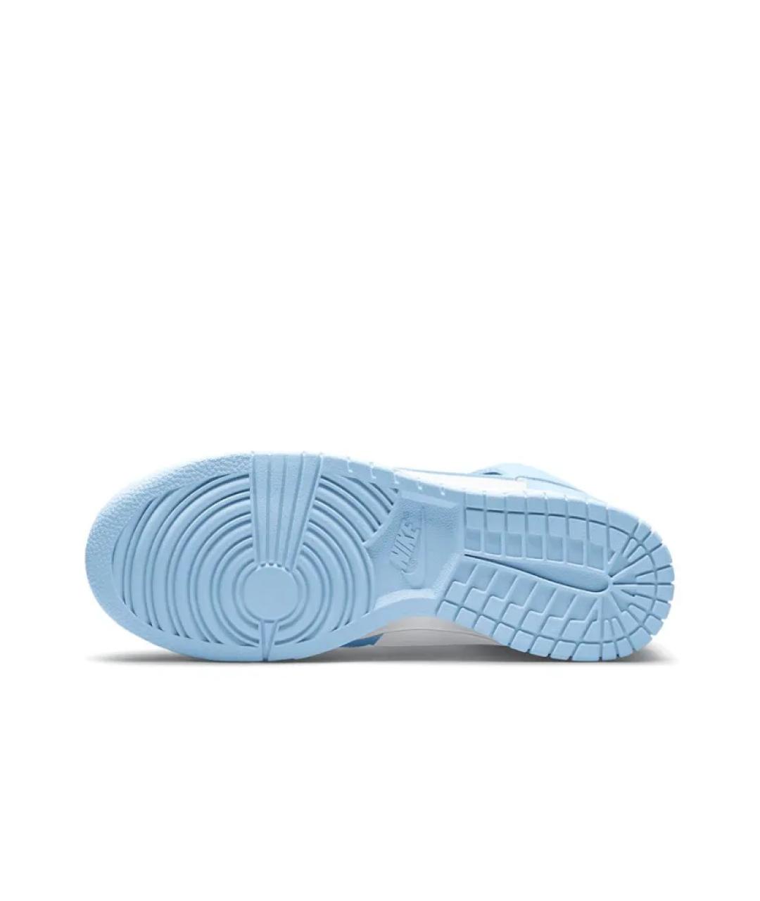 NIKE Голубые кожаные кроссовки, фото 6