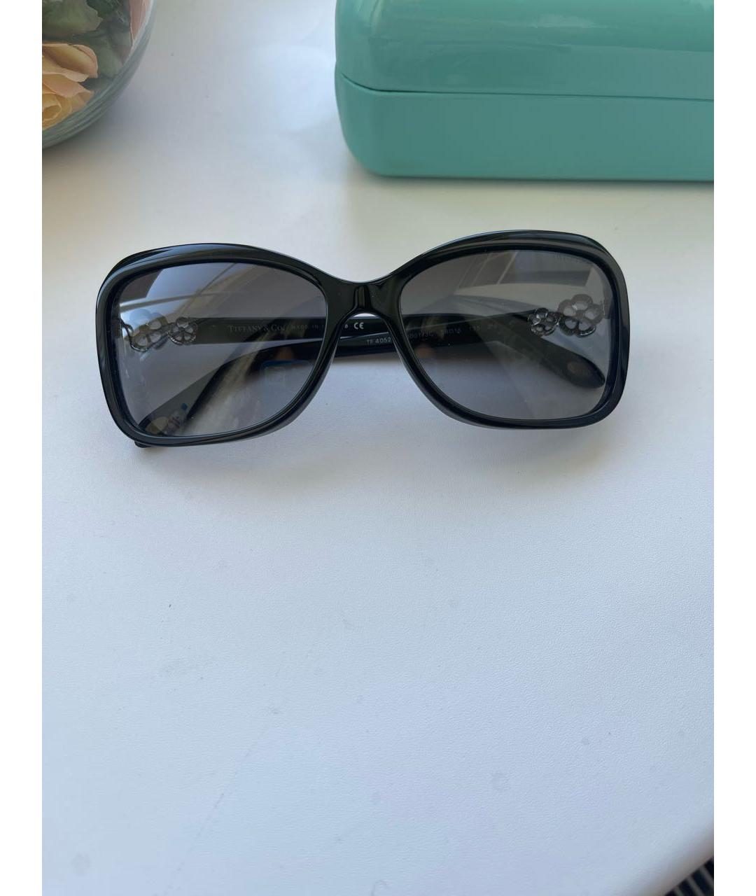 TIFFANY&CO Черные пластиковые солнцезащитные очки, фото 5