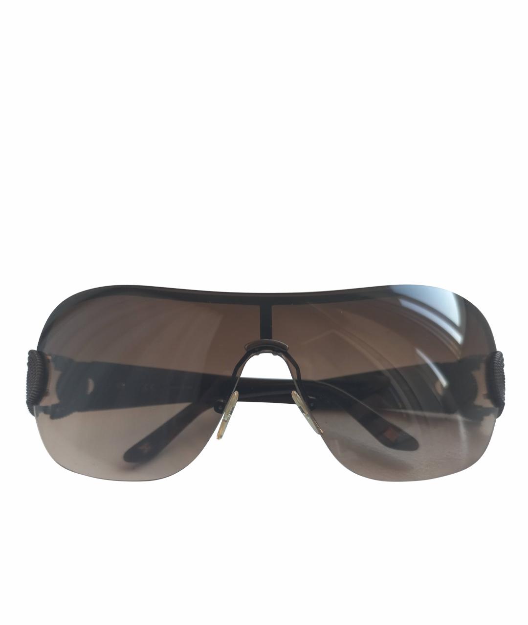 ESCADA Коричневые пластиковые солнцезащитные очки, фото 1