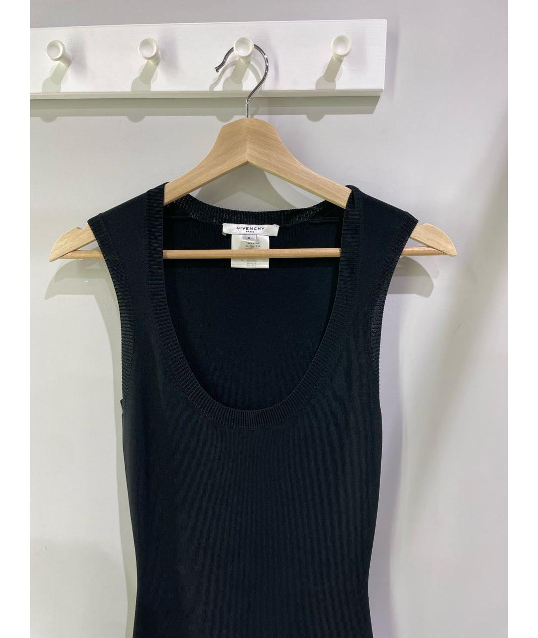 GIVENCHY Черное вискозное повседневное платье, фото 2
