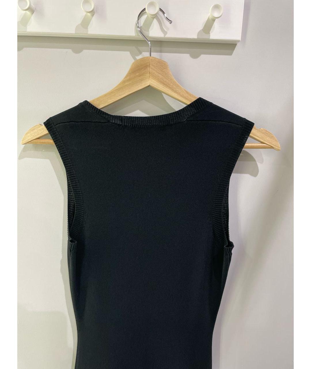 GIVENCHY Черное вискозное повседневное платье, фото 4