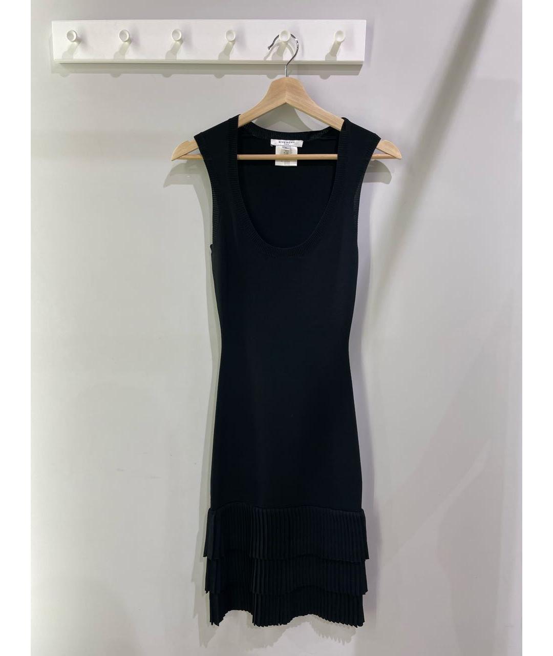 GIVENCHY Черное вискозное повседневное платье, фото 7