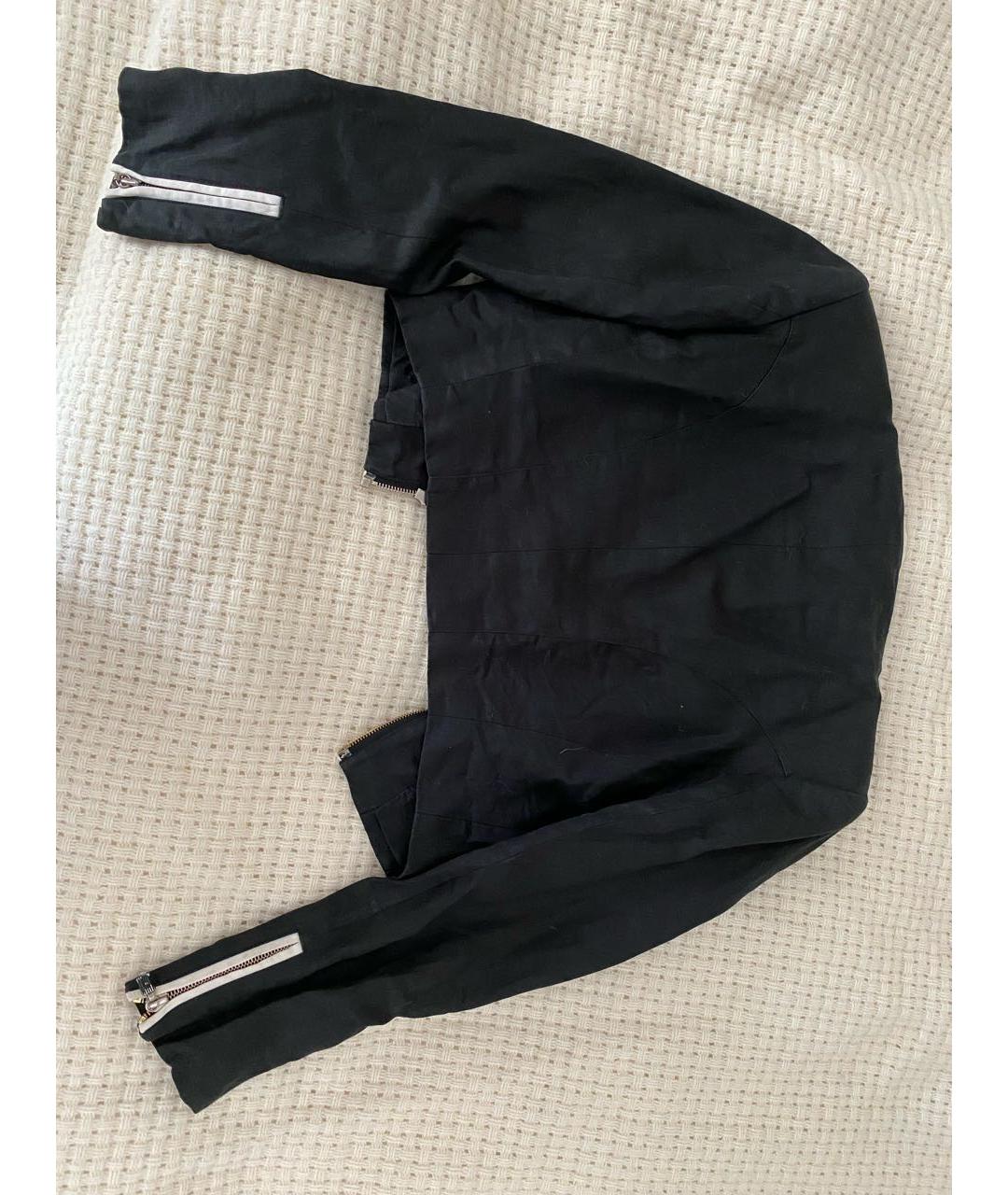 VERSACE Черный льняной жакет/пиджак, фото 2
