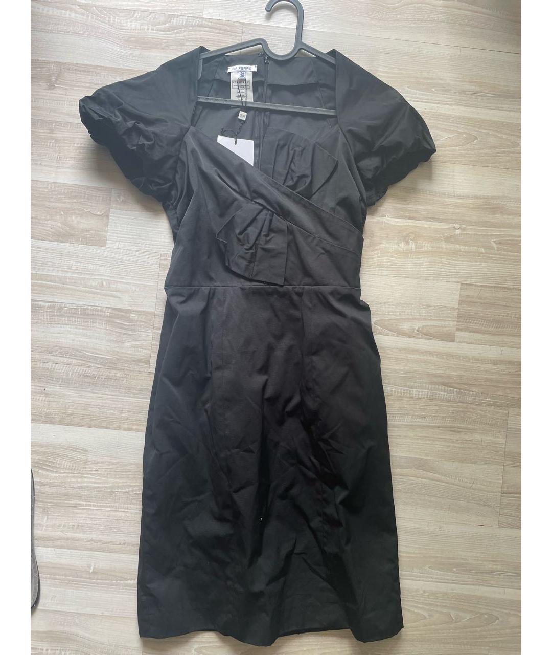 GIANFRANCO FERRE Черное полиэстеровое повседневное платье, фото 5