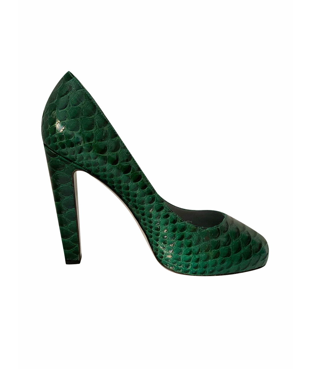 SERGIO ROSSI Зеленые туфли из экзотической кожи, фото 1