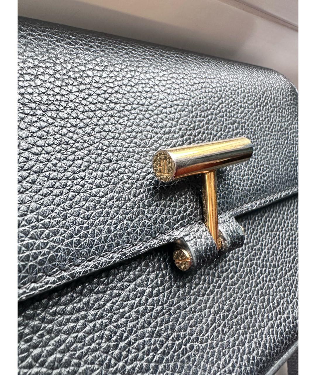 TOM FORD Черная кожаная сумка через плечо, фото 5