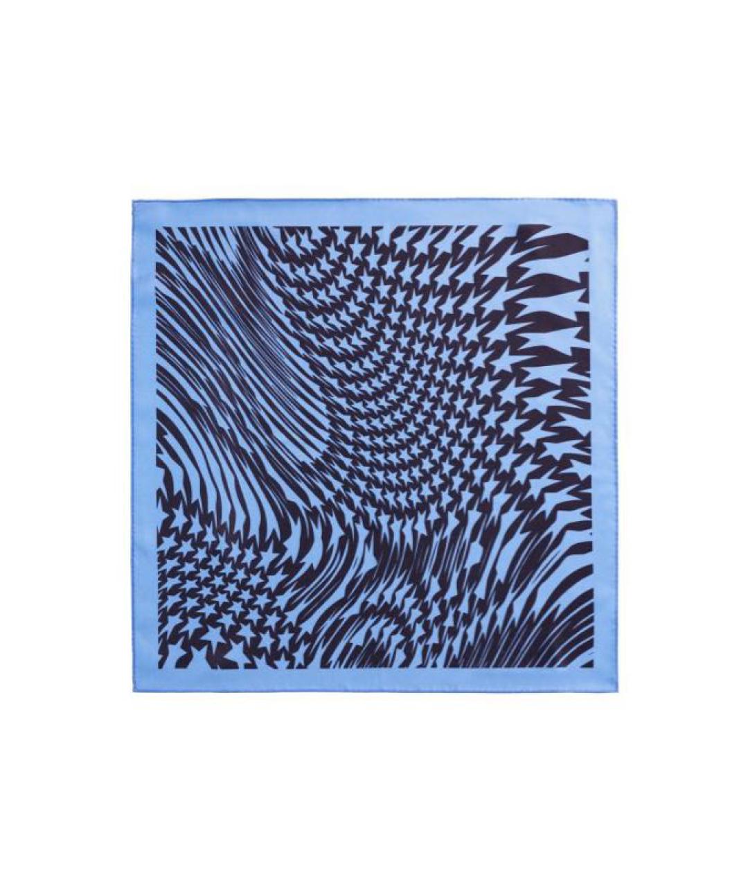 MUGLER Голубой шелковый платок, фото 1