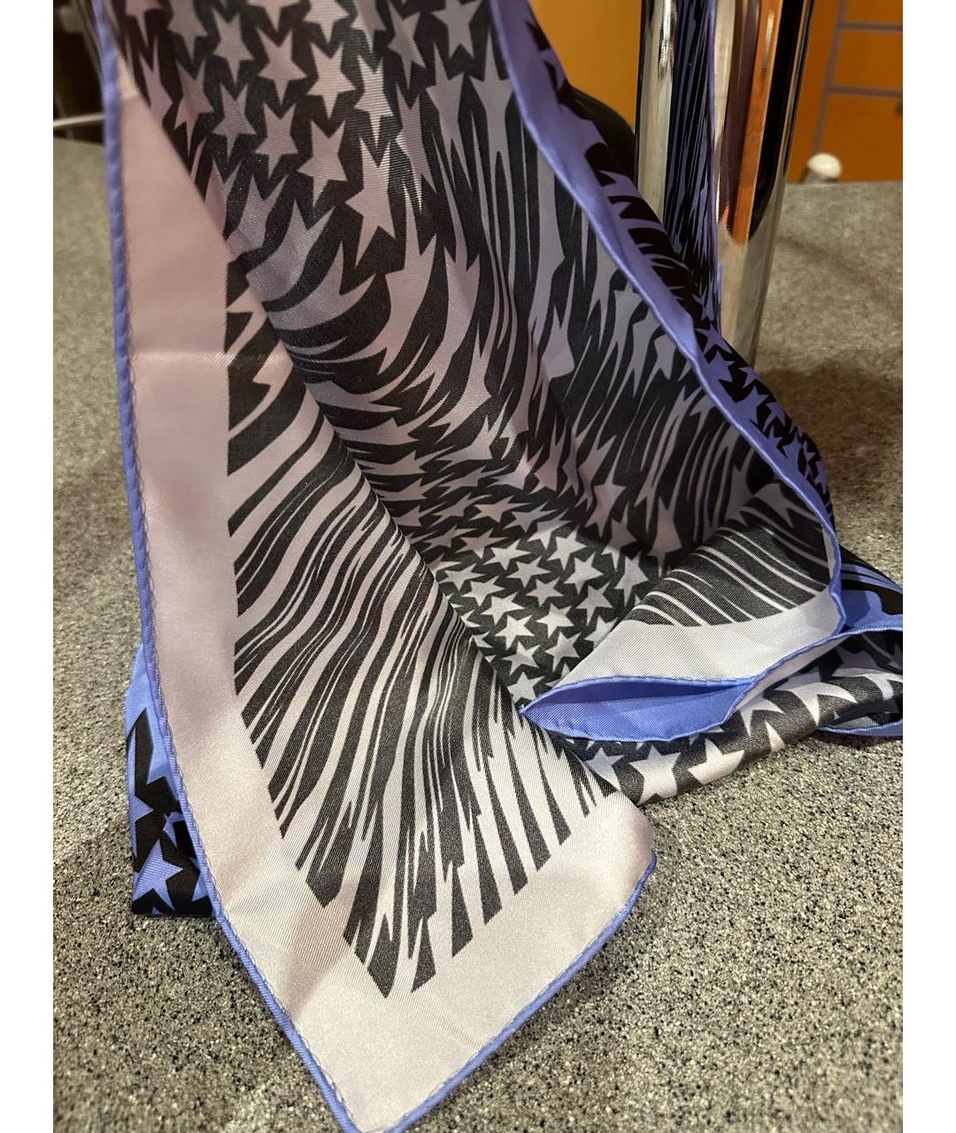 MUGLER Голубой шелковый платок, фото 3
