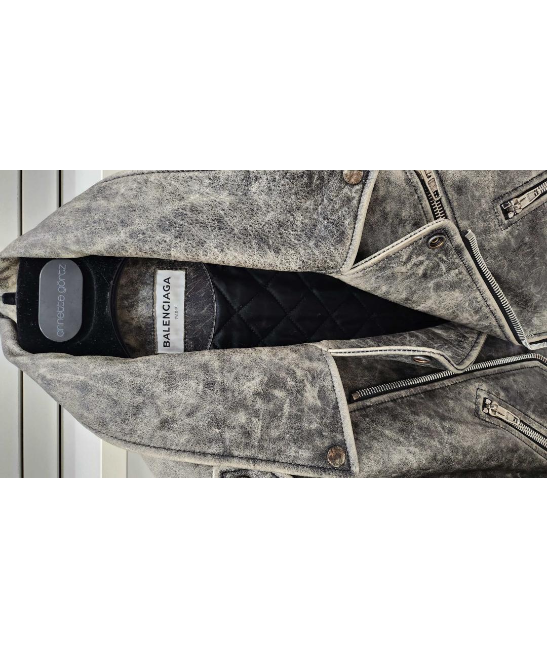 BALENCIAGA Кожаная куртка, фото 3