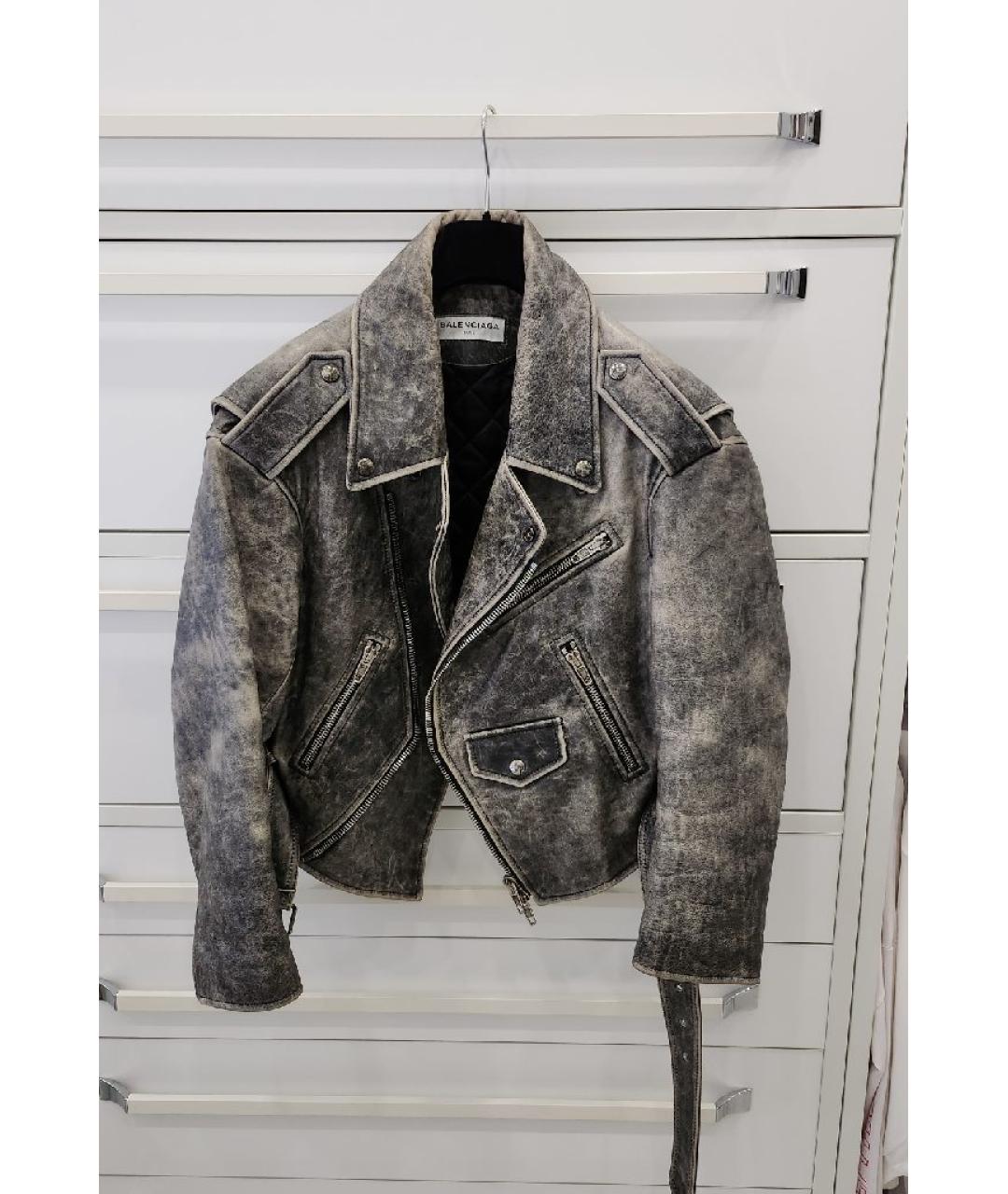 BALENCIAGA Кожаная куртка, фото 7