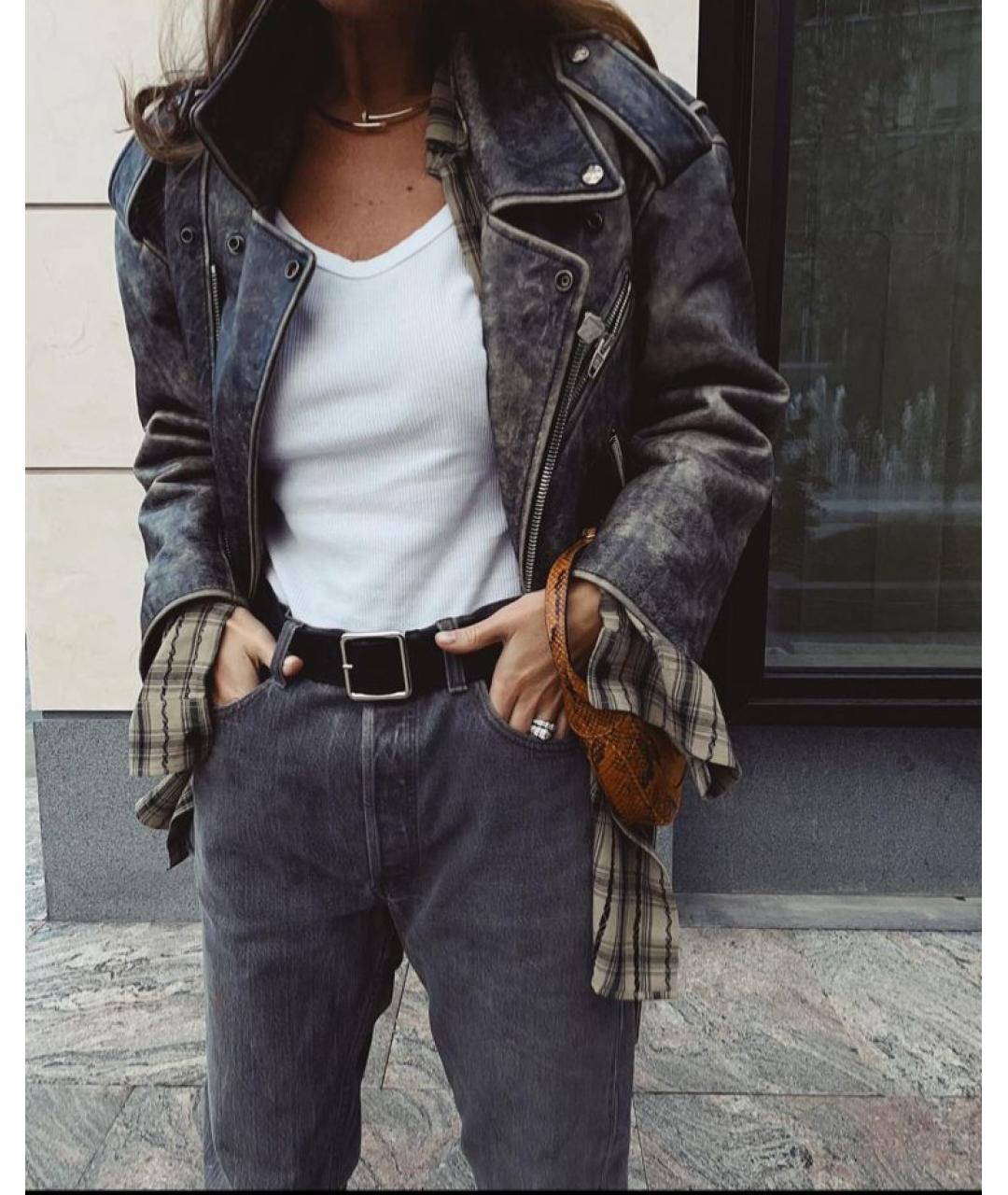 BALENCIAGA Кожаная куртка, фото 5