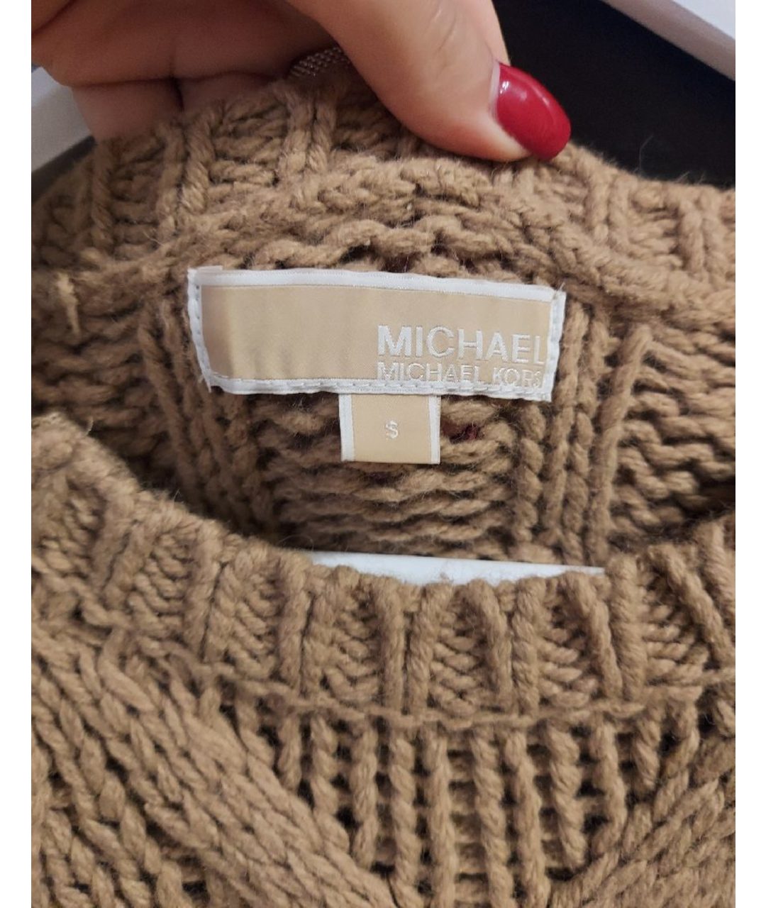MICHAEL KORS Коричневый шерстяной джемпер / свитер, фото 3