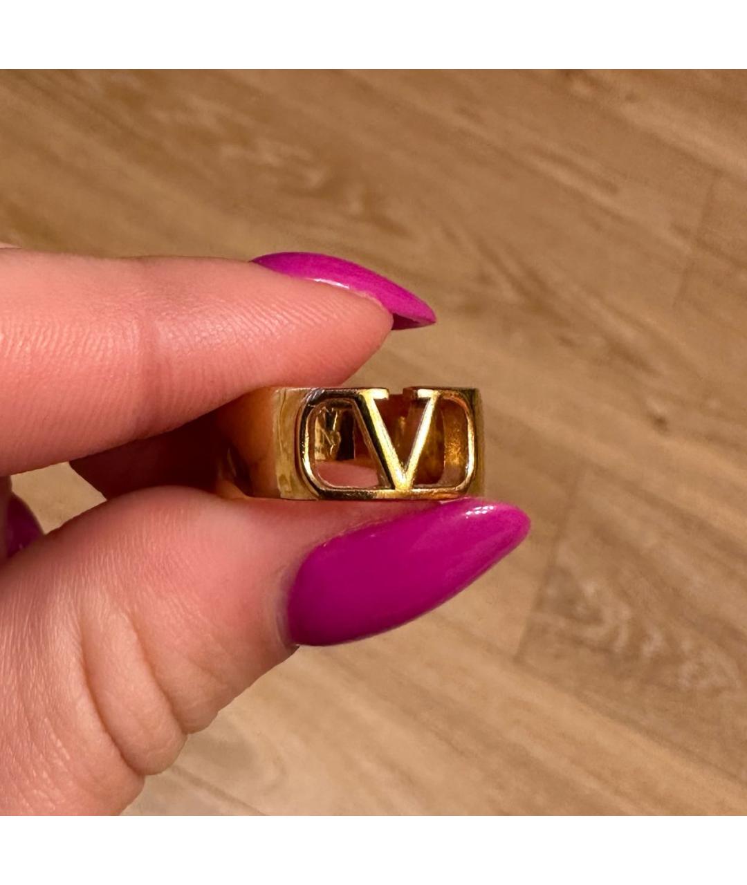 VALENTINO Золотое металлическое кольцо, фото 3
