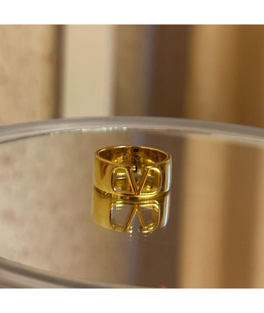 VALENTINO Золотое металлическое кольцо, фото 4