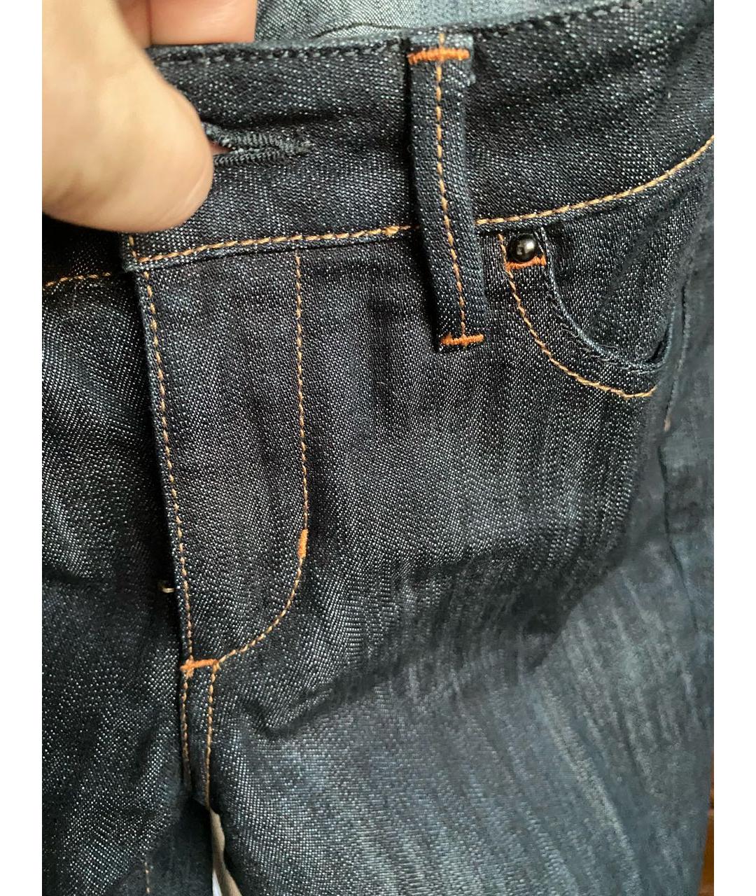 BARBARA BUI Черные хлопко-эластановые джинсы слим, фото 6