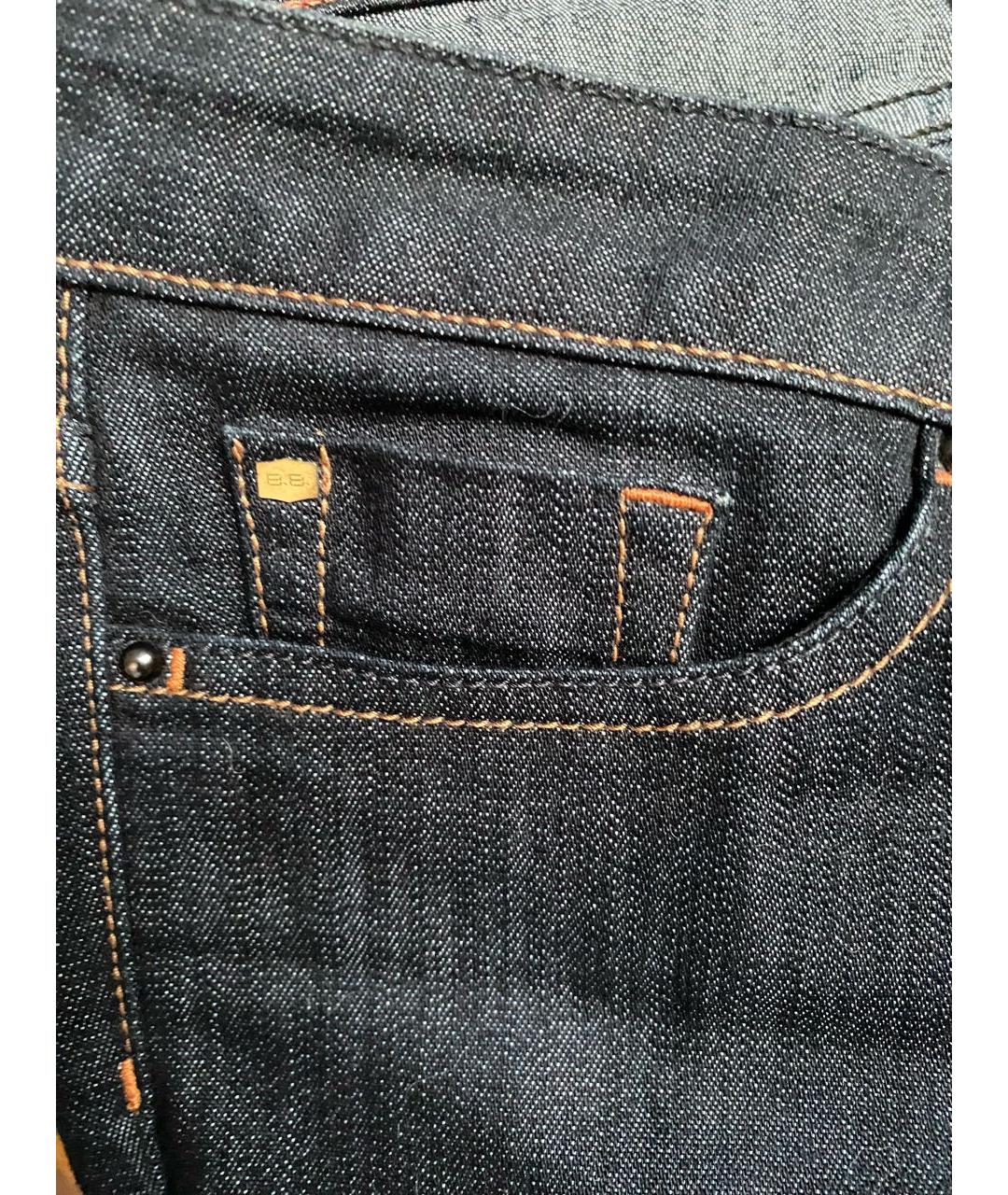 BARBARA BUI Черные хлопко-эластановые джинсы слим, фото 7