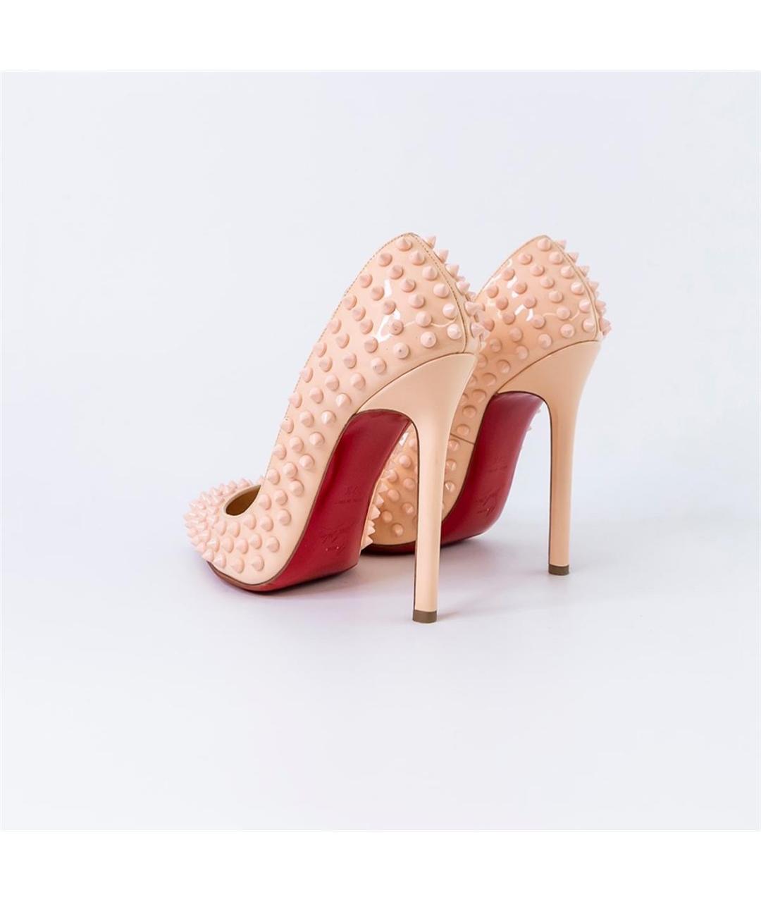 CHRISTIAN LOUBOUTIN Розовые туфли из лакированной кожи, фото 4