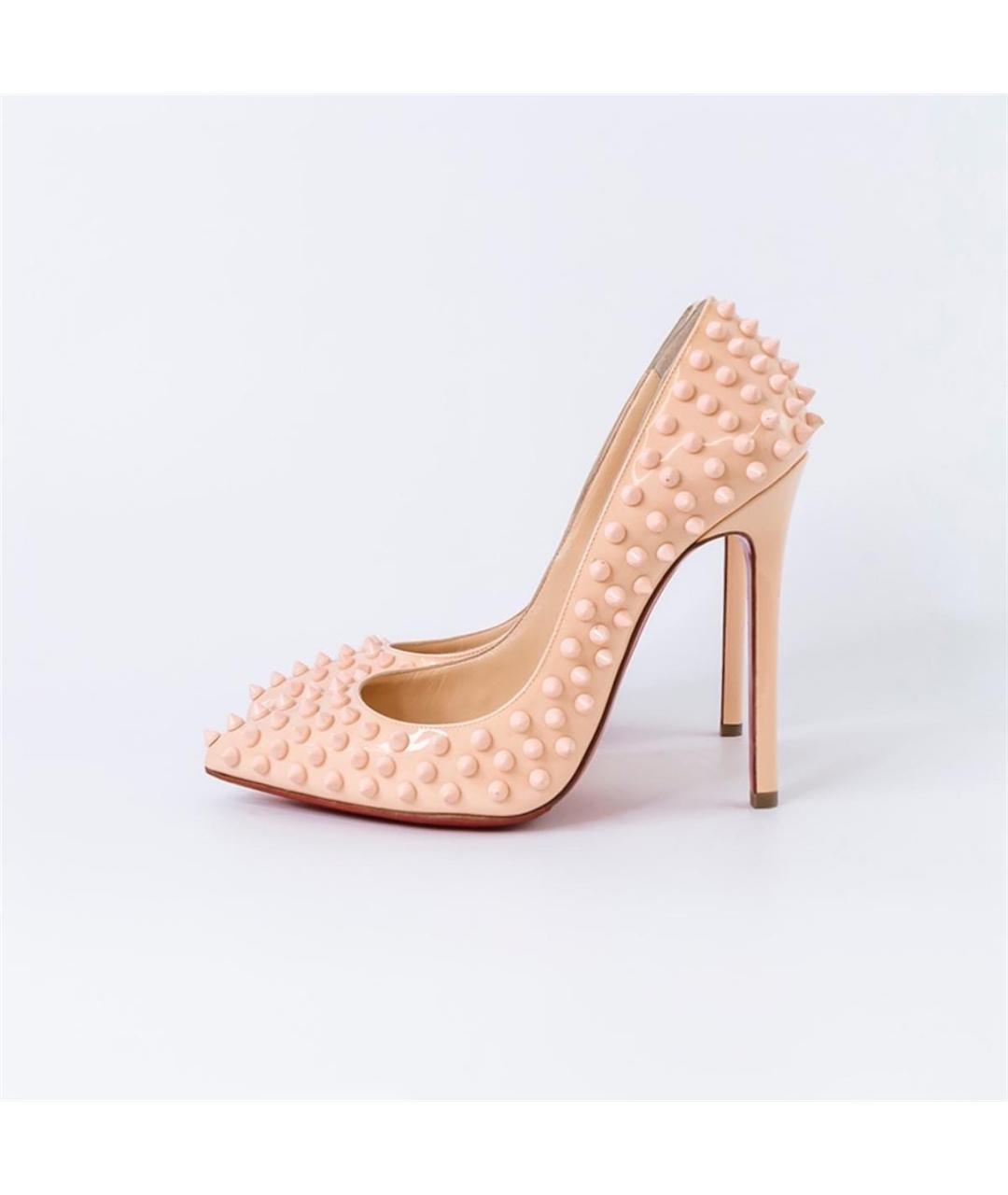 CHRISTIAN LOUBOUTIN Розовые туфли из лакированной кожи, фото 5