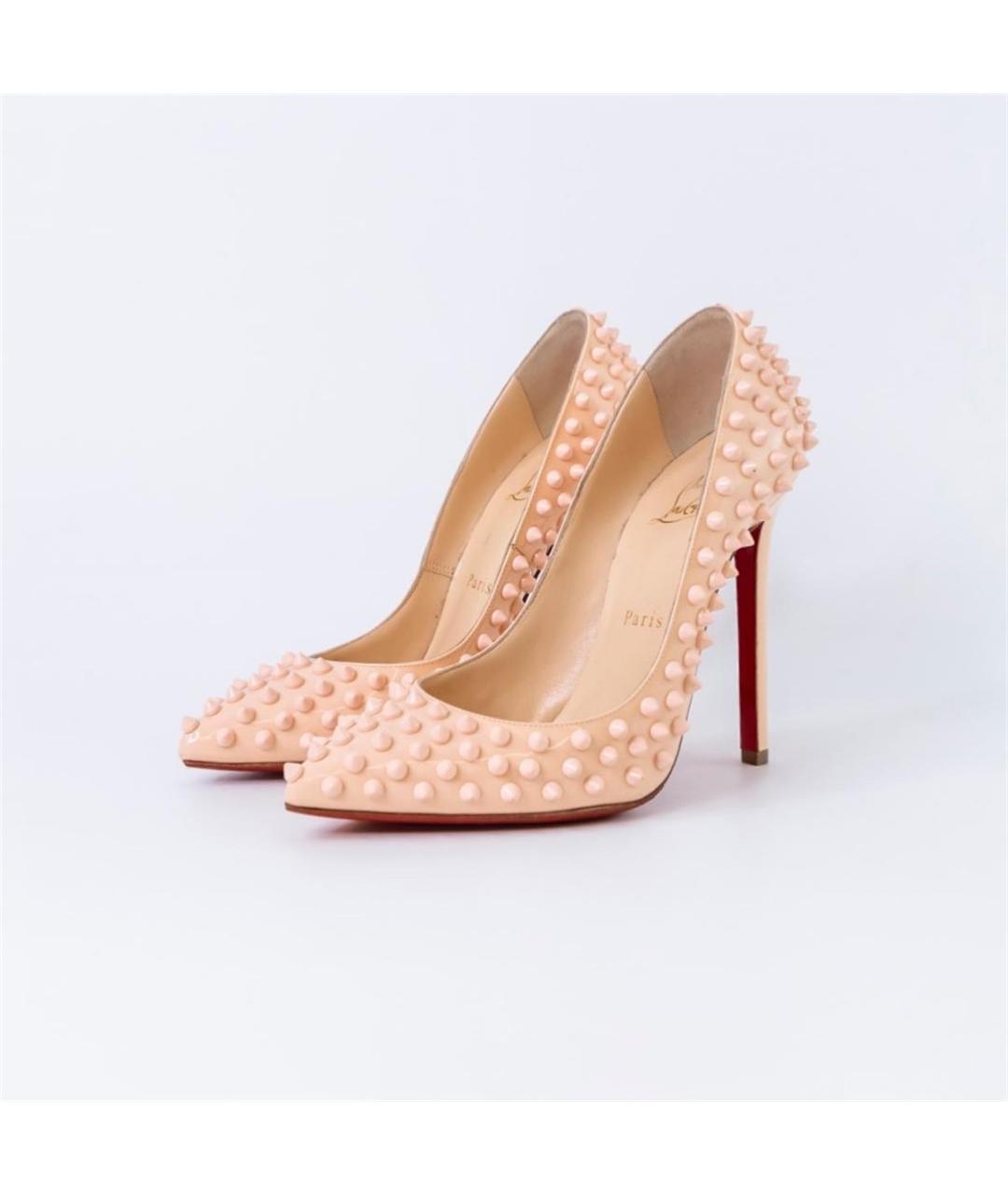 CHRISTIAN LOUBOUTIN Розовые туфли из лакированной кожи, фото 2