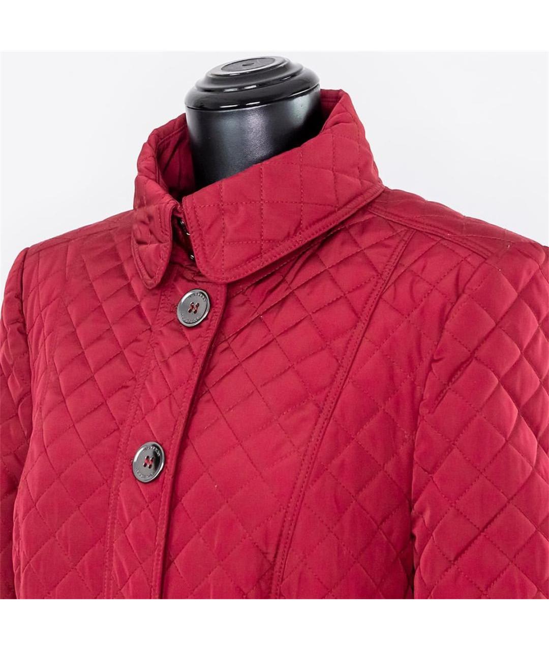 BURBERRY Бордовая полиэстеровая куртка, фото 2