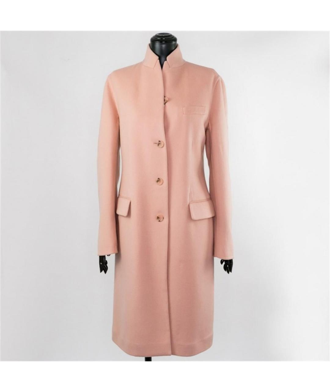 ERMANNO SCERVINO Розовое шерстяное пальто, фото 4