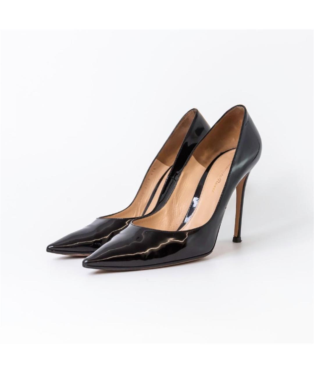 GIANVITO ROSSI Черные туфли из лакированной кожи, фото 2