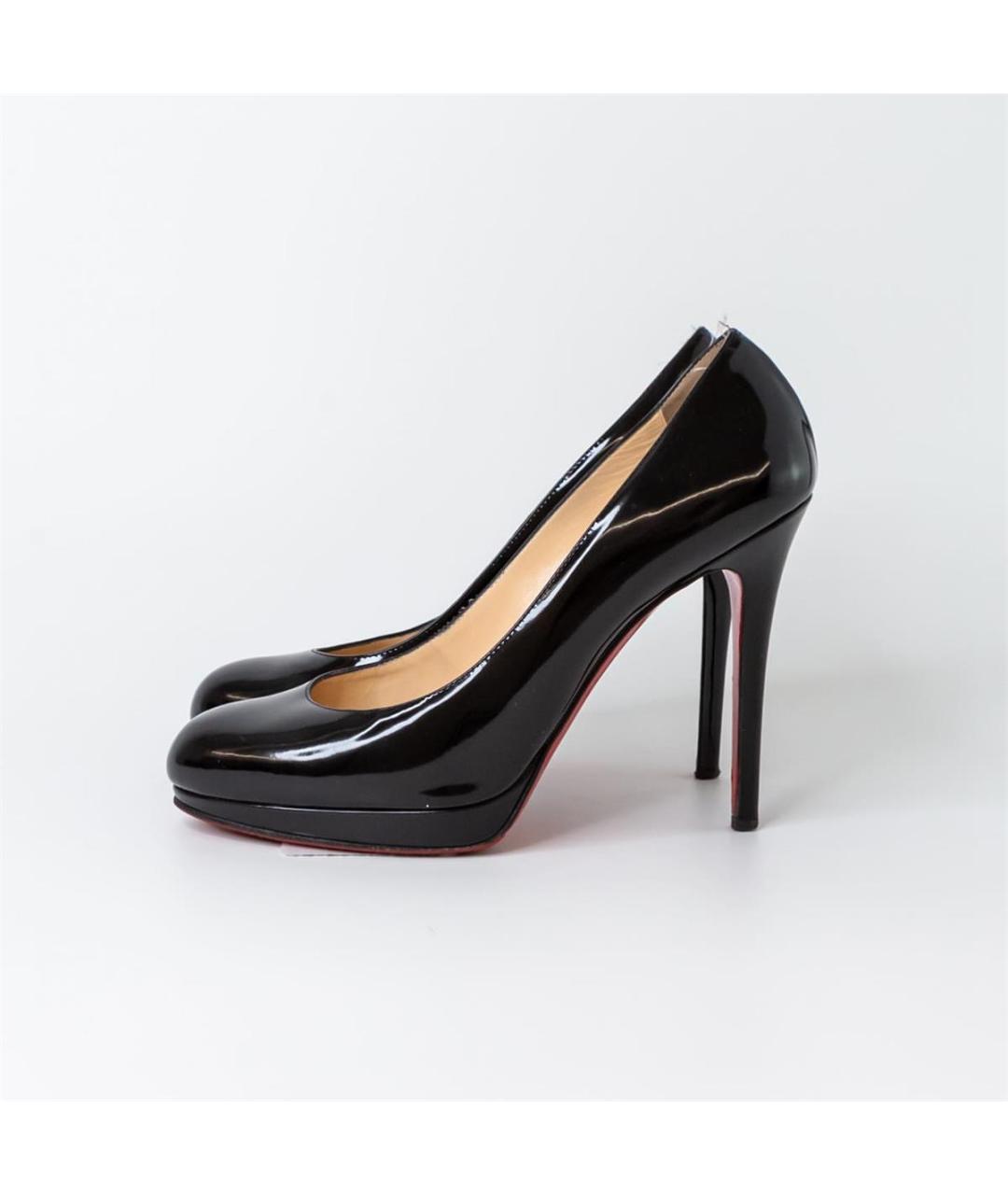 CHRISTIAN LOUBOUTIN Черные туфли из лакированной кожи, фото 5