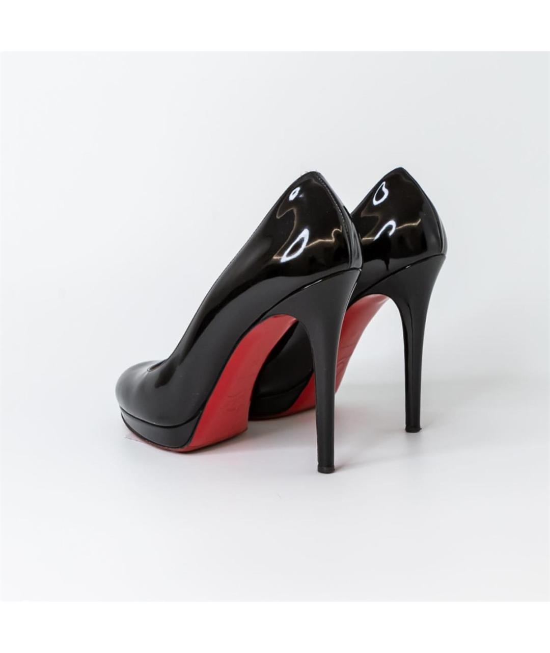 CHRISTIAN LOUBOUTIN Черные туфли из лакированной кожи, фото 4