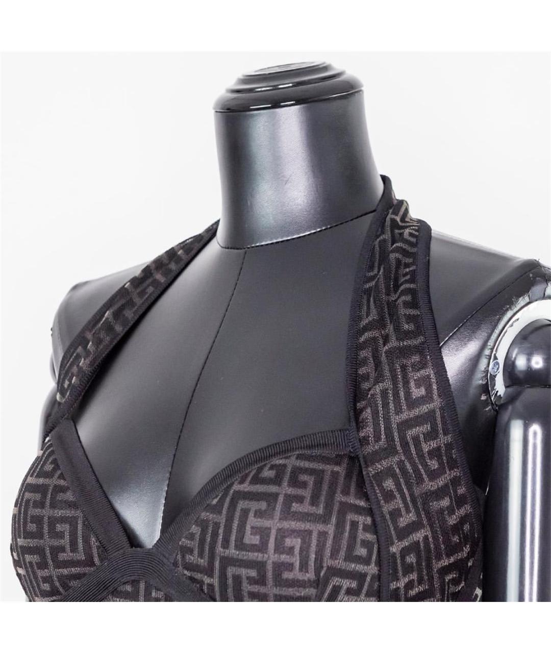 BALMAIN Черная вискозная майка, фото 2