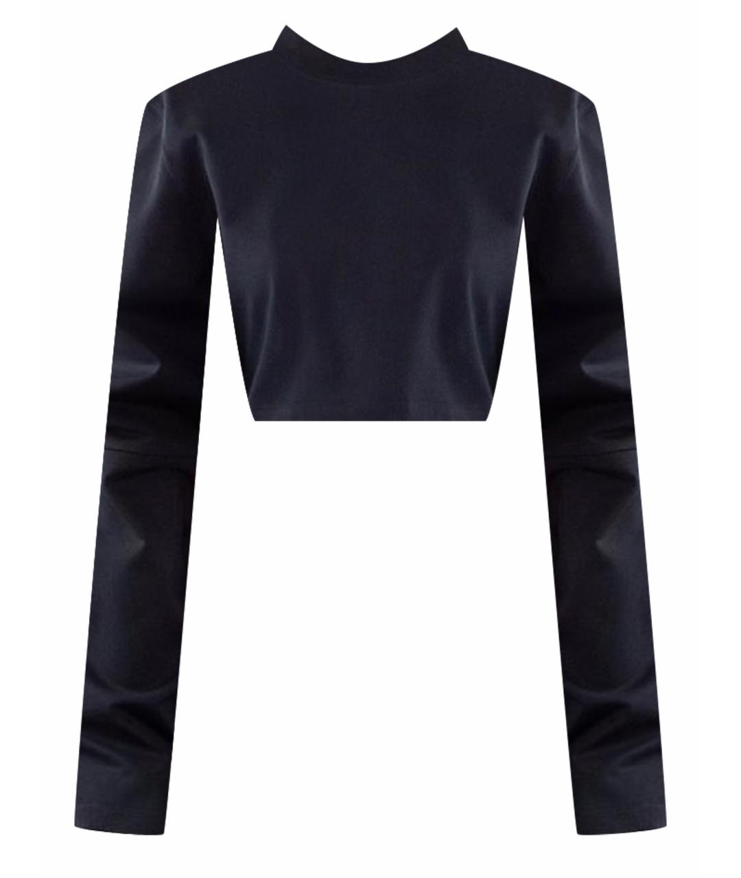 JACQUEMUS Черная хлопковая футболка, фото 1