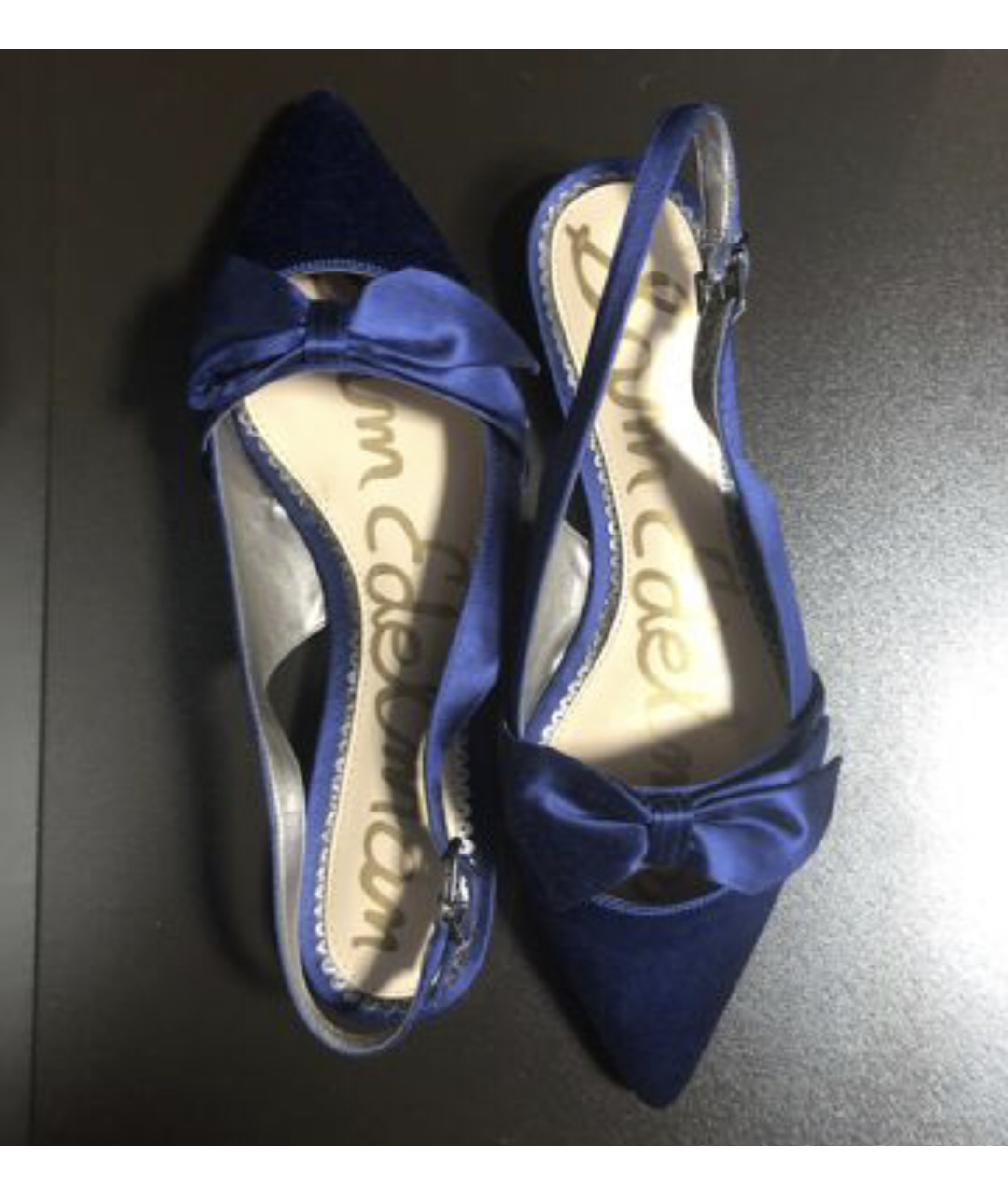 SAM EDELMAN Синие текстильные туфли, фото 4