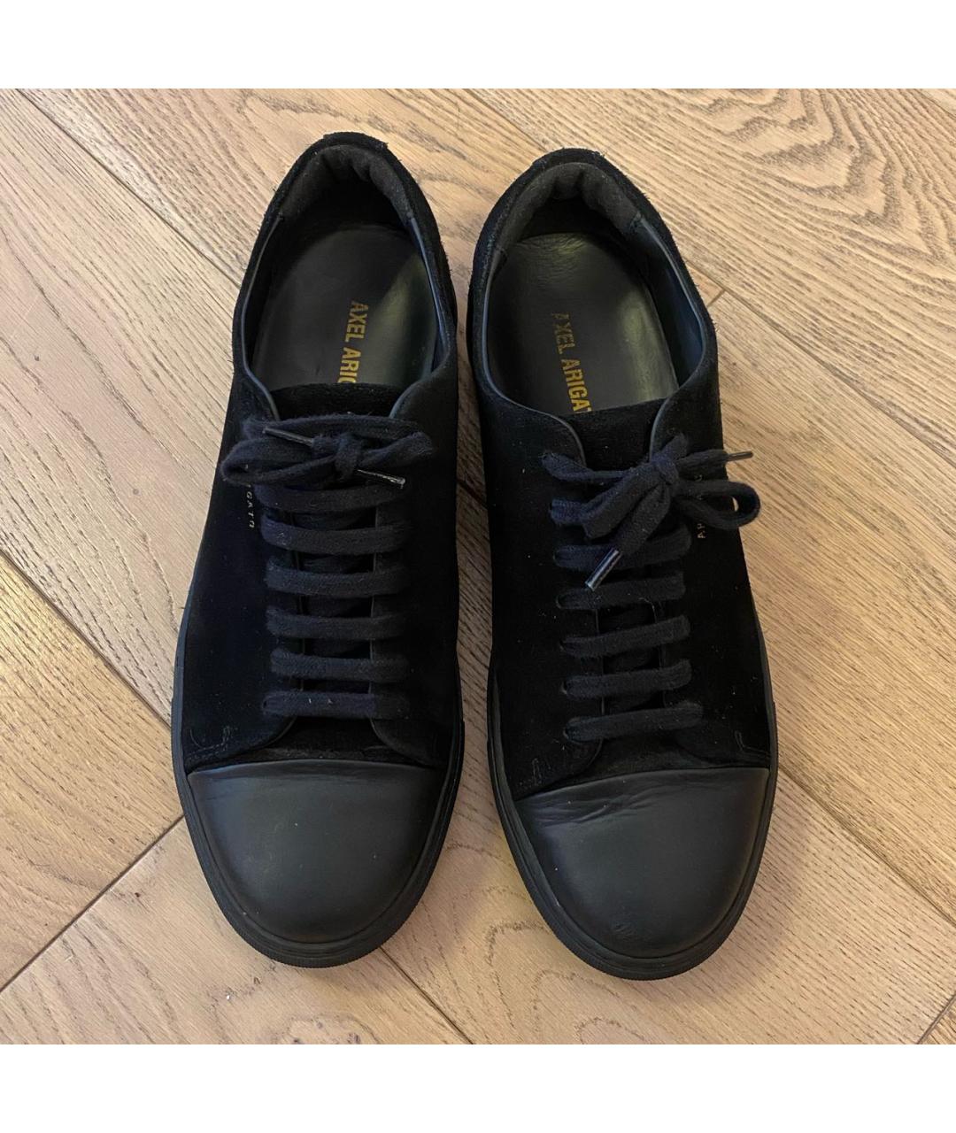 AXEL ARIGATO Черные замшевые низкие кроссовки / кеды, фото 2