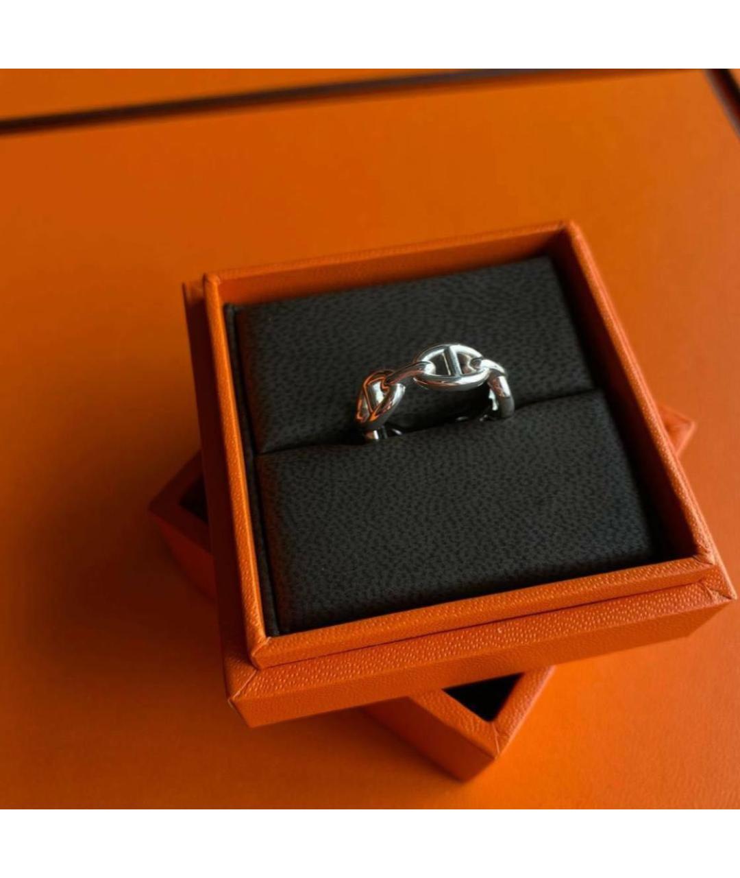 HERMES Серебряное серебряное кольцо, фото 3